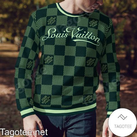 louis vuitton green sweater.